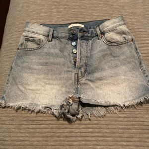 PACSUN Vintage high rise button fly jean shorts size 28